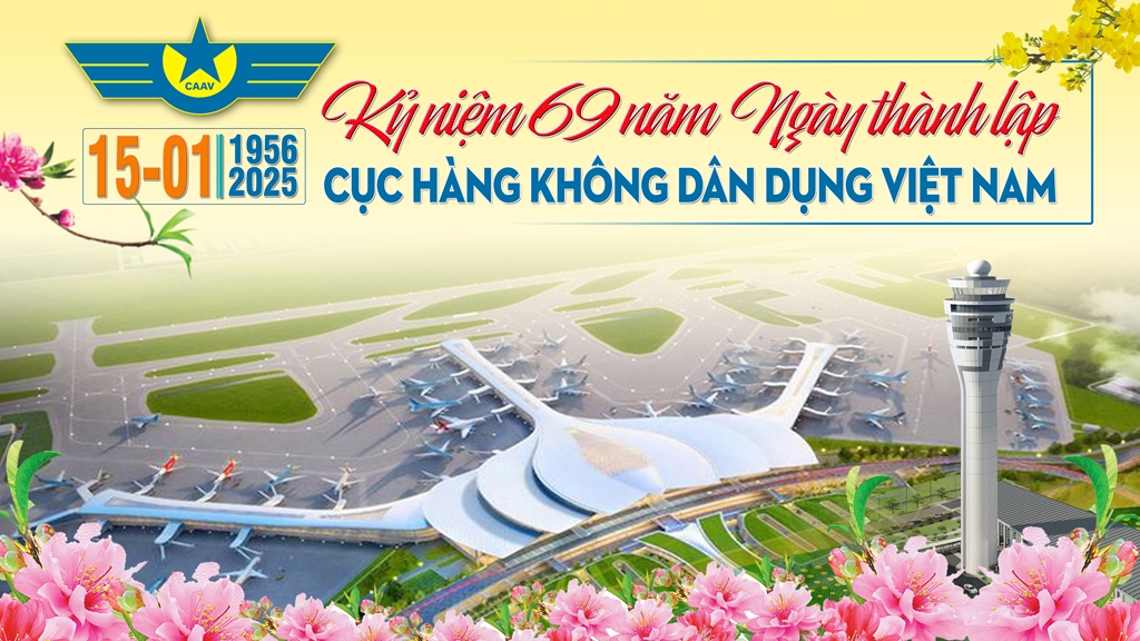 Kỷ niệm 69 năm Ngày thành lập Cục Hàng không dân dụng Việt Nam (15/01/1956 – 15/01/2025)